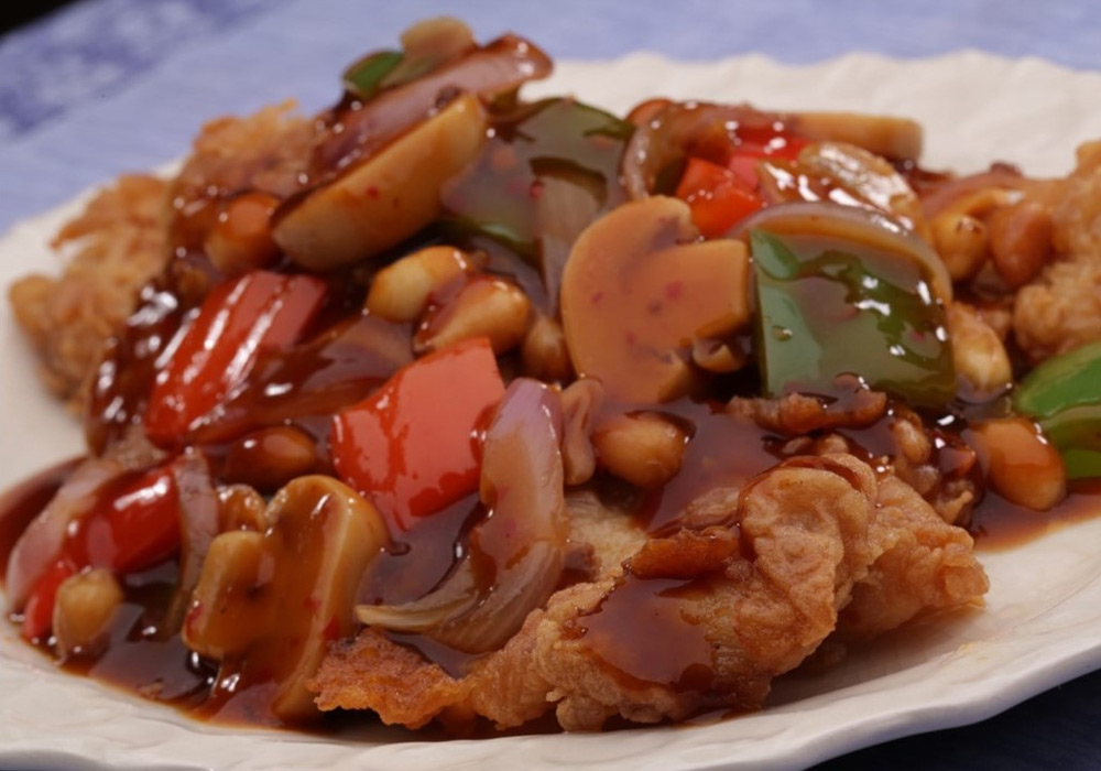 Fish Fillet with Kung Pao Pasta Sauce